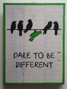 EJdesigns billeder på træ. Dare