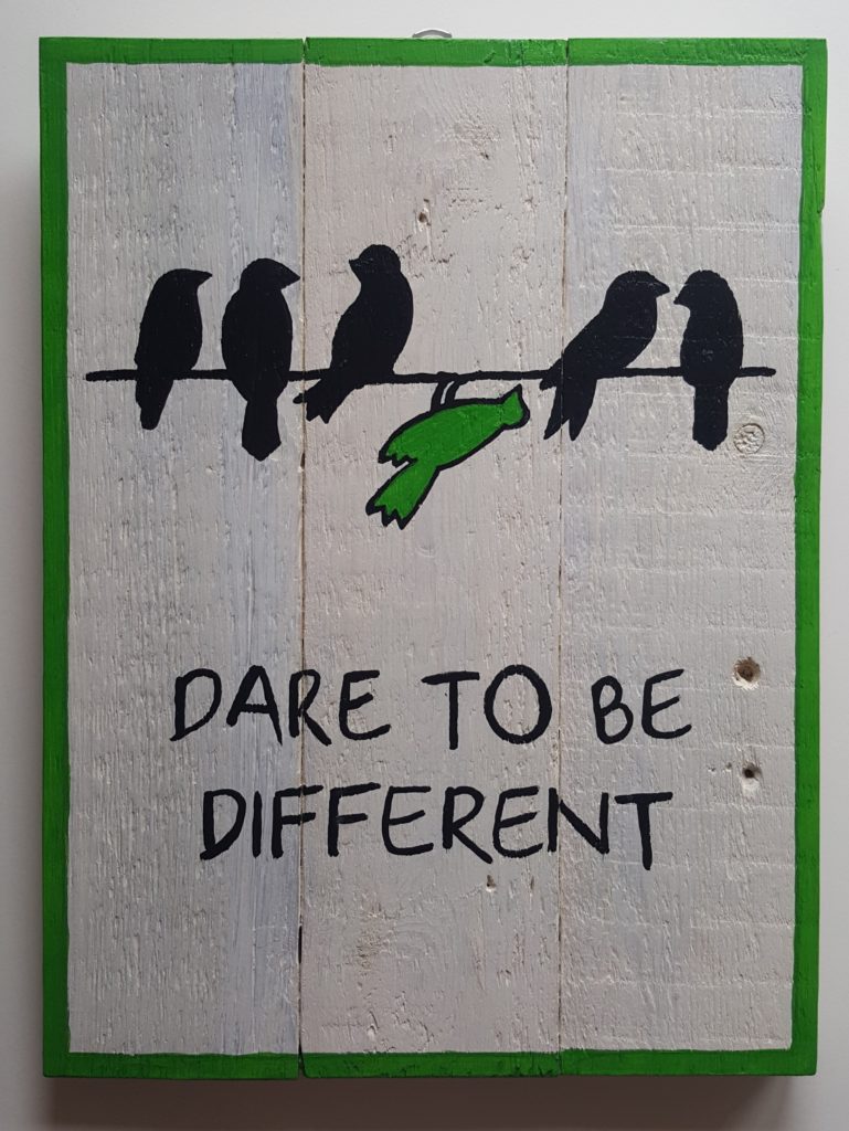 EJdesigns billeder på træ. Dare
